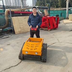 Robot tondeuse à gazon intelligent autopropulsé 24V 4 temps de qualité industrielle avec moteur 125cc, télécommande et <span class=keywords><strong>pelle</strong></span> à <span class=keywords><strong>neige</strong></span> - Product Image 1