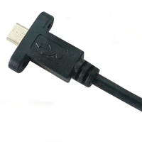 Câble Micro USB mâle-mâle à montage sur panneau avec blindage tressé et conducteur en cuivre pur pour utilisation informatique