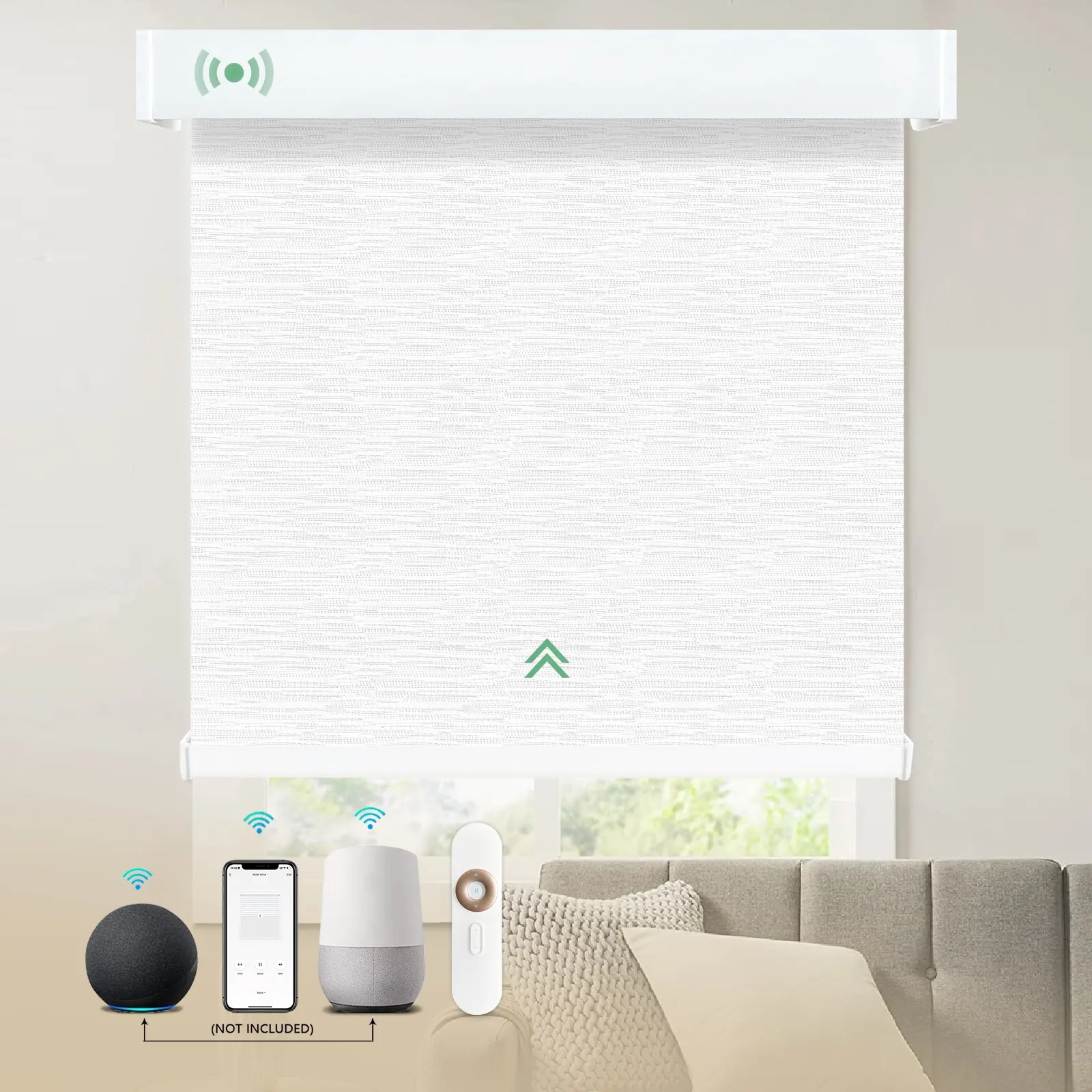Tapparelle automatiche di controllo remoto WiFi Google con parasole motorizzate tapparelle elettriche intelligenti per finestre realizzate in cina
