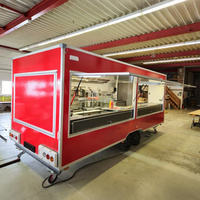 Remolque de Comida Móvil Personalizado Estándar de la UE, Camión de Comida de Grado Comercial con Equipamiento de Cocina Completo, Remolques de Comida Móviles