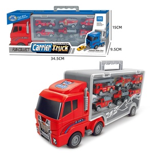 Samtoy Diecast modelo coche juguetes <span class=keywords><strong>de</strong></span> construcción aleación motores <span class=keywords><strong>de</strong></span> <span class=keywords><strong>bomberos</strong></span> contenedor <span class=keywords><strong>de</strong></span> almacenamiento <span class=keywords><strong>de</strong></span> doble cara portador camión contenedor <span class=keywords><strong>de</strong></span> juguete - Product Image 6