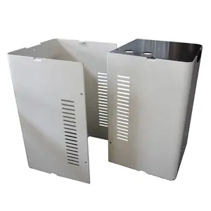 Custom Bending Stamped powder coated Metal Parts Laser Cutting Sheet Metal spare parts enclosure