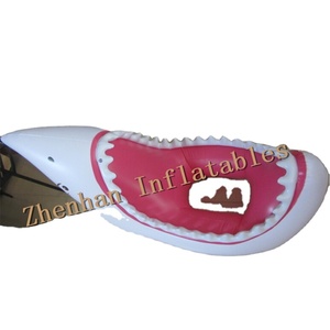 Waterhan - Alfombra Flotante Inflable de PVC con Forma de Tiburón, Económica, Personalizada, de 88 x 104 Pulgadas, 25 cm de Grosor, Portátil, para Piscina - Product Image 2