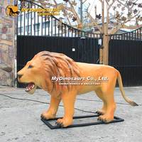 Statue de lion réaliste grandeur nature My Dino AA057 sur le thème des parcs d'animaux, animatronique, à vendre