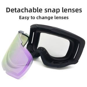 男女通用双层防雾高山滑雪护目镜，高清视觉OTG兼容处方眼镜 - Product Image 4
