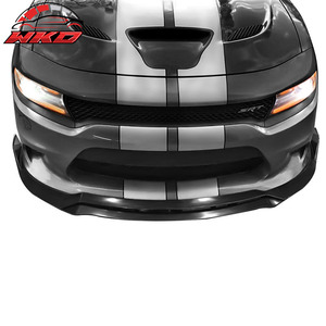 Convient pour Charger SRT 2015-2016, lèvre de pare-chocs avant style V3, noir mat - Product Image 2
