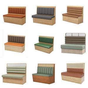 Sofá cabina de madera maciza personalizado para olla caliente y cocina japonesa para restaurantes de China occidental y fideos, juego de muebles para tienda de aperitivos - Product Image 2