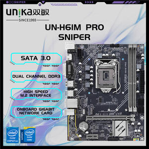 नई यूनिका UN-H61M प्रो स्नाइपर मदरबोर्ड Lg1155 इनटेल <span class=keywords><strong>2</strong></span>/<span class=keywords><strong>3</strong></span> पीढ़ी के सीपस कारखाने की कीमत उत्कृष्ट गुणवत्ता का समर्थन करता है। - Product Image 2