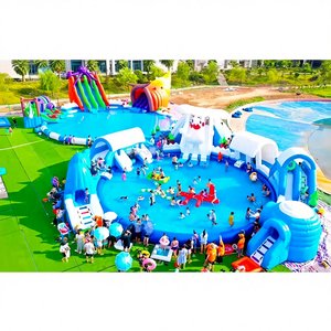 Grand toboggan aquatique <span class=keywords><strong>gonflable</strong></span> pour enfants, château <span class=keywords><strong>gonflable</strong></span> avec support mobile, <span class=keywords><strong>piscine</strong></span> pour les fabricants d'équipements de parcs aquatiques - Product Image 1