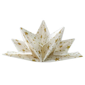 Vente en gros de <span class=keywords><strong>serviettes</strong></span> en <span class=keywords><strong>papier</strong></span> pré-pliées en forme d'étoile élégantes pour le dîner de fête de mariage imprimées 40x60cm - Product Image 1