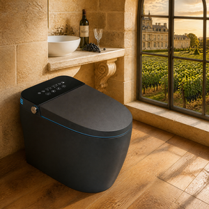 Inodoro Inteligente de Una Pieza con Acabado Mate, Montado en el Suelo, Alargado, Sin Tanque, con Descarga Automática, Bidé, Asiento con Calefacción, Luz Nocturna, WC Inteligente - Product Image 5