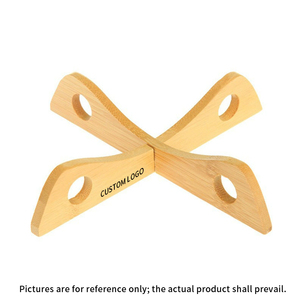 Décoration d'intérieur, outils de cuisine, aide à la cuisson, support de base pour casserole, support d'isolation thermique, support de drainage en bambou pour casseroles - Product Image 4