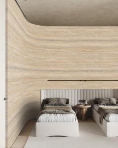 Rivestimento Murale da Esterno Piastrelle Flessibili Moderne Effetto Travertino Stampato in 3D Pietra Morbida per Pareti Esterne Porcellana Morbida Flessibile Mcm - Product Image 1