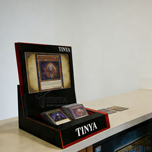 Présentoir de Comptoir Premium Tinya Personnalisable avec Logo pour Cartes de Jeu, Maquillage, Bijoux – Boîte de Présentation Réglable en Hauteur - Product Image 2