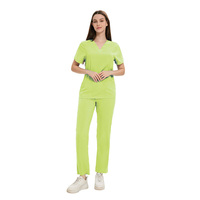 Ensemble d'uniformes de travail pour salon de beauté, imprimés sur mesure avec logo, extensibles, élégants, pour infirmières et manucures, robe de coiffure pour femmes