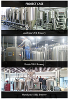 600L 6HL 5BBL horizontale empilable brite réservoirs À Double Paroi secondaire cuve de fermentation SUS304