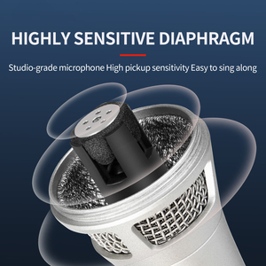 Micrófono con Cable Profesional V300, Micrófono de Condensador Vocal con Cable, Micrófono de Escenario para Interfaz de Audio - Product Image 5