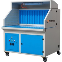 Nouvelle table de ponçage mobile industrielle à double bras avec filtre HEPA 2400m/h pour l'élimination des poussières de meulage, en acier au carbone, 3kW 380V