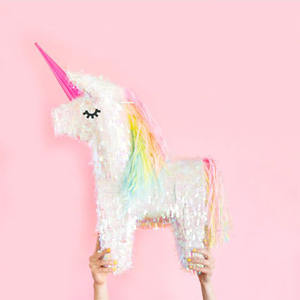 Nicro Fabrication en gros Cheval Enfant Fête Pas Cher Personnalisé Bébé Enfants Anniversaire Feuille Papier Arc-En-Licorne Fête <span class=keywords><strong>Pinata</strong></span> Pour Enfants - Product Image 3