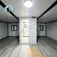 Maison conteneur extensible 20 pieds haute performance, mini-maison mobile préfabriquée pour bureaux de chantier extérieurs