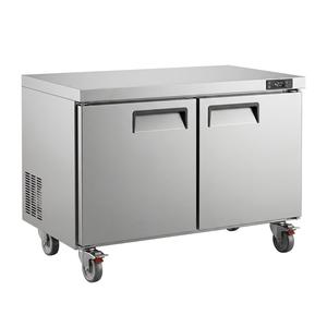 <span class=keywords><strong>Freezer</strong></span> Komersial 60 Inch Back Mount Undercounter Stainless Steel 2 Pintu Worktop Deep <span class=keywords><strong>Freezer</strong></span> untuk Dapur Restoran - Product Image 3