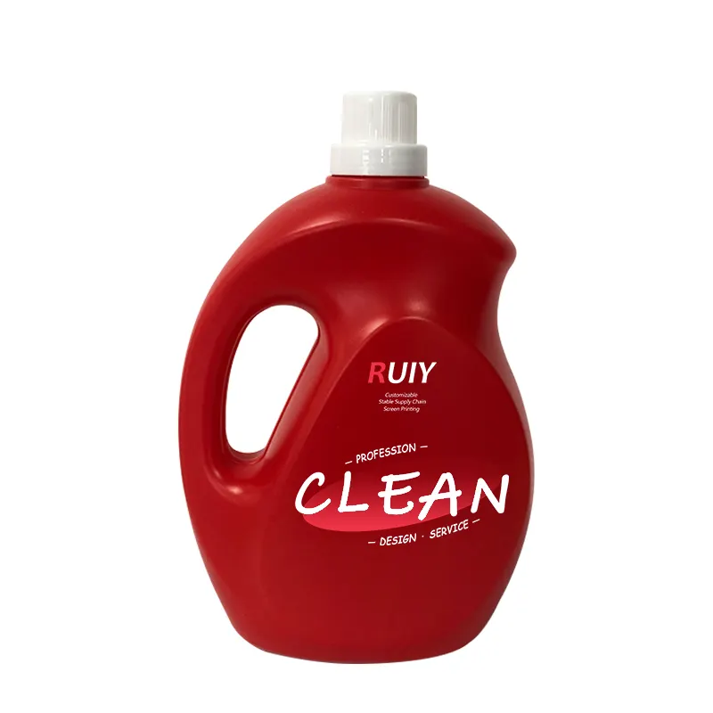 Plastic Bottles 5L Large capacity Red color PET clothing softener Premium Quality for Laundry Detergent and Fabric softener