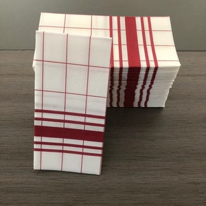 Serviettes en papier jetables Tartan de haute qualité Serviettes en lin Dîner Serviettes Airlaid Serviettes de restaurant imprimées - Product Image 3