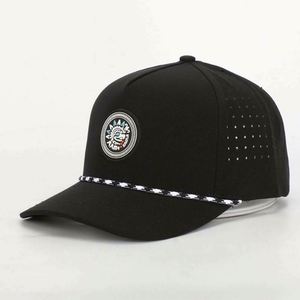 Gorra de 5 Paneles Personalizada de Alta Calidad, con Diseño de Dibujos Animados, Ecológica, de Goma, con Orificios Cortados con Láser, Visera de Cuerda, Unisex, Ajustable, para las Cuatro Estaciones - Product Image 2