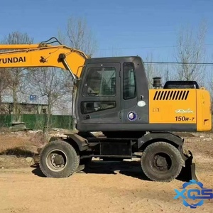 Excavatrice sur chenilles Hyundai d'origine de 15 tonnes, modèle 2018, d'occasion, avec moteur Cummins, roulement de boîte de vitesses, PLC et boîte de vitesses - Vente à prix réduit - Product Image 2