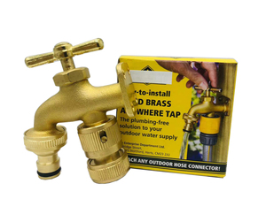 Grifo de Latón de 1/2\" para Manguera, Montado en la Pared, con Conector, para Jardín, Fabricado en China - Product Image 2
