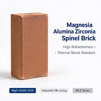 Bata Magnesia Alumina Zirkonia Spinel Tahan Suhu Tinggi untuk Peralatan Termal Industri