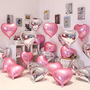 Party Heart <b>Decoration</b> <b>Balloon</b> Wholesale 18inch Mirror Love Aluminum Foil <b>Balloon</b> Children Birthday Party <b>Balloon</b> Garland - Product Image 3