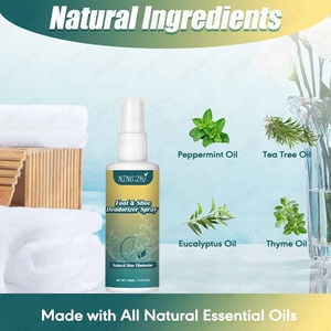 Spray Desodorante Natural para <span class=keywords><strong>Pies</strong></span> y Zapatos al por Mayor, Eliminador <span class=keywords><strong>de</strong></span> Olores para <span class=keywords><strong>Pies</strong></span> con Mal Olor, Ambientador para Zapatos Formulado con Aceites Esenciales - Product Image 1