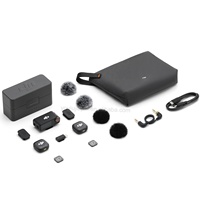 DJI MIC 3 (2 émetteurs + 1 récepteur + étui de charge) Microphone sans fil DJI, microphone miniature professionnel,