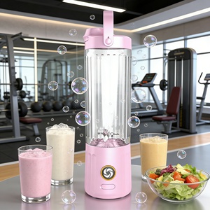 Blender portable mini commercial à succès, alimentation par voiture/batterie, récipient sans BPA, commande par bouton unique, mixeur à smoothie - Product Image 6