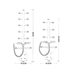 <span class=keywords><strong>Antenne</strong></span> <span class=keywords><strong>TV</strong></span> Sanda avec amplificateur de signal, <span class=keywords><strong>antenne</strong></span> omnidirectionnelle extérieure directe, marque Intracom, modem 4G, antennes Yagi externes - Product Image 1