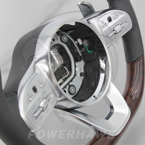 メルセデスベンツ W204 W212 W213 W218 C217 W222 GLS Gクラス G63 C63 AMG用プレミアムピーチウッドステアリングホイール レトロフィットアクセサリー - Product Image 2