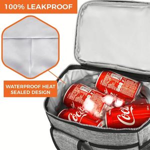 Insulated Lunch Bag for Men Women Leakproof Lunch Box Portable Soft Lunch Cooler Bag Adult Lunchbox Lunch Pail - Product Image 3