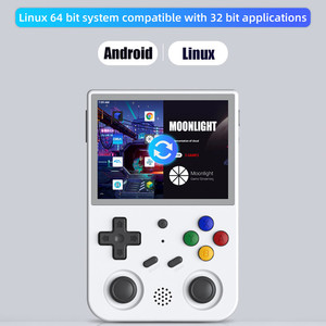 Console de jeu portable ANBERNIC <span class=keywords><strong>RG353V</strong></span> OS <span class=keywords><strong>Android</strong></span> 11 Linux 64 bits double système, écran IPS 3,5 pouces, lecteur vidéo, consoles de jeux - Product Image 3