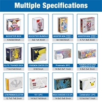Boîte de présentation magnétique en acrylique transparent pour booster pack de cartes Pokémon TCG, support de rangement personnalisé robuste et protecteur