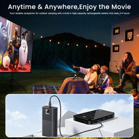 Fabrieksdirecte prijs DLP Mini Zakprojector Smart Home Theater 1080p 2.4G/5G WiFi Ingebouwde Batterij Aangepast