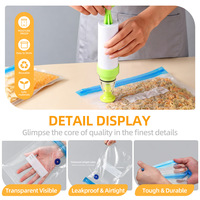 Trois tailles au choix, sacs sous vide réutilisables pour cuisson sous vide, valve unidirectionnelle, fermeture uniforme, kit d'accessoires complet