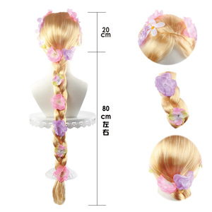 Peluca Fujia Extra Larga <span class=keywords><strong>de</strong></span> 100 cm, sin Pegamento, Resistente al Calor, para Cosplay, Mascarada, Rubia, Sintética, con Trenzas Pre-Hechas, Estilo <span class=keywords><strong>Princesa</strong></span> - Product Image 4