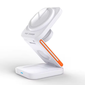 Caricabatterie Wireless 3 in1 pieghevole per <span class=keywords><strong>Apple</strong></span> Watch Chargeur <span class=keywords><strong>iphone</strong></span> stazione di ricarica Wireless - Product Image 1