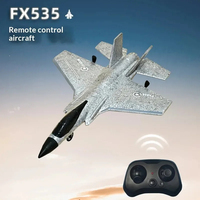 Avion télécommandé Fx535 F35 à aile fixe 2.4G, modèle RC en mousse EPP à deux canaux pour débutants et adultes, vol en extérieur