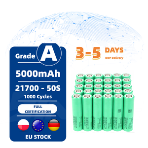 แบตเตอรี่ลิเธียมไอออน100% 5000มิลลิแอมป์25A 50วินาทีความจุสูง3.6โวลต์21700 50วินาที30Q 35E 25R ชาร์จได้สำหรับก้อนแบตเตอรี่ - Product Image 1