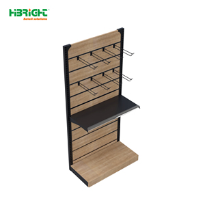 White Single Side Supermarket Grocery Display <b>Shelving</b> 6 Layers <b>Adjustable</b> Metal Retail <b>Wall</b> Rack With Price Label Strip For Con - Product Image 2