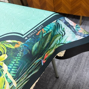 <span class=keywords><strong>Tapis</strong></span> de Mahjong Américain en Caoutchouc Géométrique, Bords Cousus, Professionnel, Antidérapant, Imperméable, pour 4 Joueurs - Product Image 5