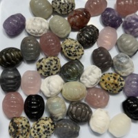 Figurines miniatures en coquille de tortue en cristal naturel, pierres brutes, pour la guérison, le Feng Shui et la décoration artisanale - Vente en gros