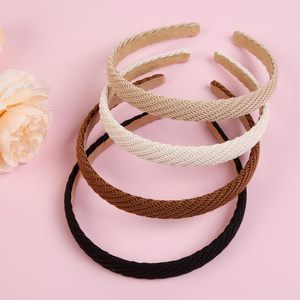 <span class=keywords><strong>Serre</strong></span>-têtes pour femmes, bandeaux fins en tricot, bandeaux antidérapants tendance pour cheveux féminins, accessoires capillaires mignons de couleurs unies - Product Image 3
